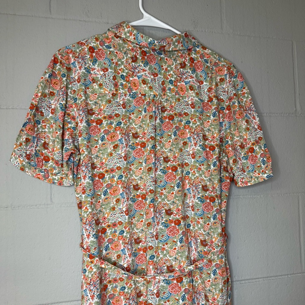 A.P.C Carmen Button Down Floral Printed Vintage Style Shirt Dress EU 42 US 10 - Picture 10 of 13